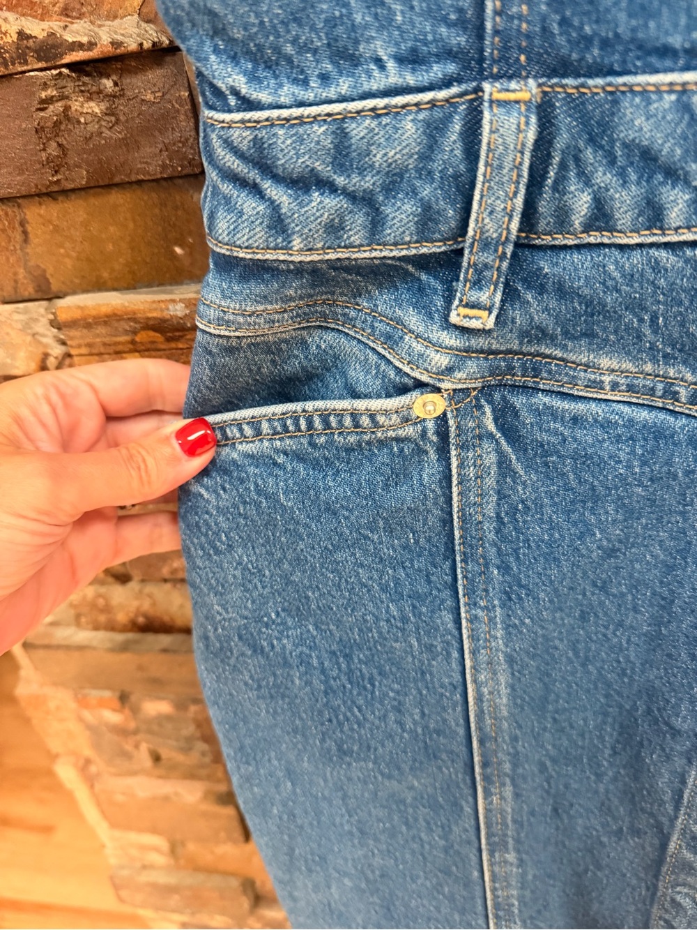 Rails Denim Button-Front Dress - Picture 3 of 11